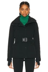 Moncler Hainet Belted Snow Jacket In Black