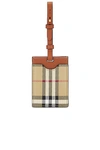 BURBERRY PATTERNED LUGGAGE TAG