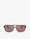 Ray Ban Rb4414m Scuderia Ferrari Collection Sunglasses Transparent Grey Frame Silver Lenses Polarized 58-17 In Grey
