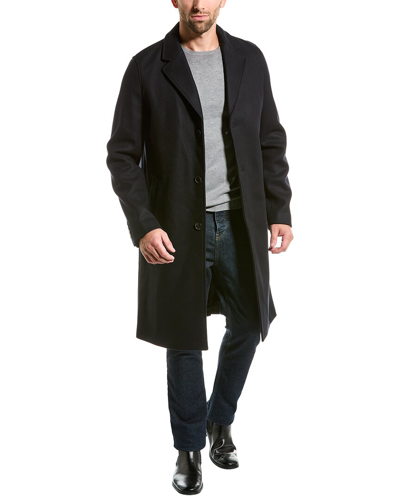 The Kooples Wool-blend Trench Coat In Blue