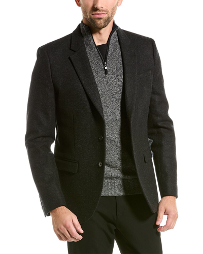 The Kooples Wool-blend Blazer In Black