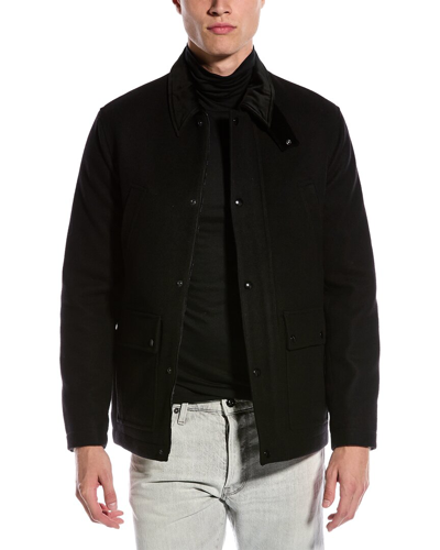 The Kooples Wool-blend Jacket In Black