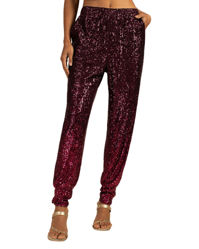 Trina Turk Sparkler 2 Pant In Festive Fuchsia/plum
