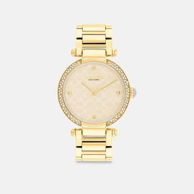 Coach Cary Watch, 34mm In Gold