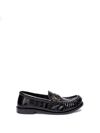 SAINT LAURENT `LE LOAFER` LEATHER LOAFERS