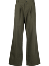 GR10K GREEN BOOT STORAGE COTTON TROUSERS