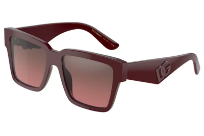 Dolce & Gabbana Dolce And Gabbana Pink Mirror Gradient Square Ladies Sunglasses Dg4436 30917e 59 In Red