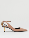 Tom Ford Padlock 55 Shiny Leather Pointed Pumps In Pink