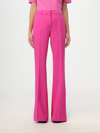 Versace Casual Trousers With Back Pocket And Belt Loops In Pink