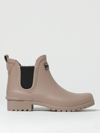 Barbour Flat Ankle Boots  Woman In Beige