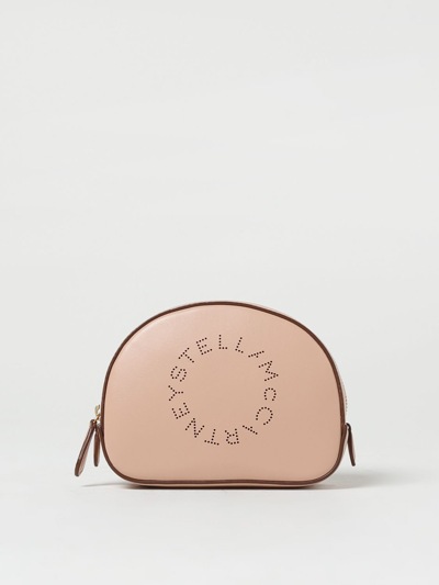 Stella Mccartney Perforated-logo Cosmetics Case In Pink