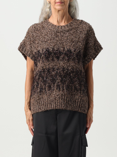 Roberto Collina Sweater  Woman Color Brown