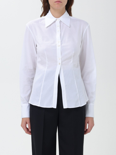 Erika Cavallini Woman Shirt White Size 6 Cotton