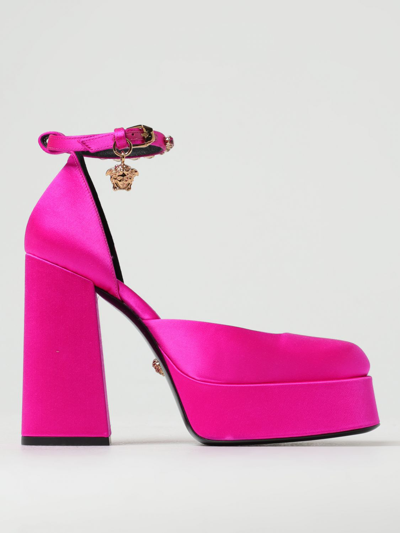 Versace High Heel Shoes Woman  In Fuchsia