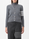 Thom Browne Women Cardigan Con Scollo A V In Grey