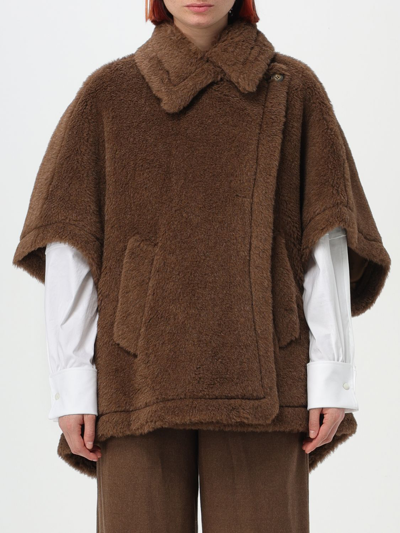 【関税＆送料込み】Max Mara 'Tebe' Cape Max Mara Tebe Cape In Brown | ModeSens