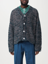 Bonsai Green & Pink Buttoned Cardigan In Green