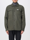 Fay Cotton Blend Shirt With Chest Pockets In Green