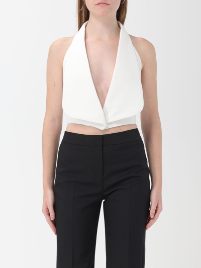 Monot Halterneck Cropped Top In White