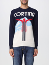 Mc2 Saint Barth Turbone 61 Intarsia-knit Jumper In Navy