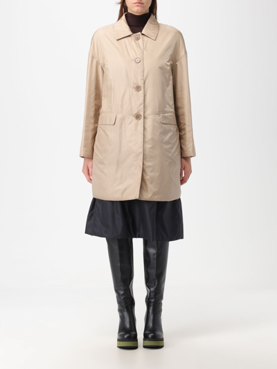 Aspesi Woman Coat Beige Size M Cotton, Elastane