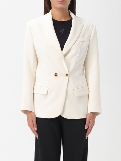 Elisabetta Franchi Jacket Woman In Butter | ModeSens