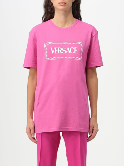 Versace T-shirt  Woman In Fuchsia