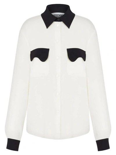 Moschino Spread-collar Shirt In White