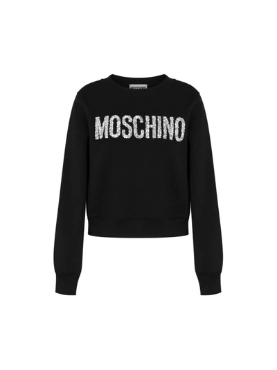 Moschino Black Organic Cotton Sweatshirt