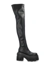 Casadei Thigh-high Platform Boots In Black