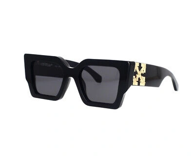 Pre-owned Off-white Sunglasses Catalina Black Dark Grey Black Grey Men Women