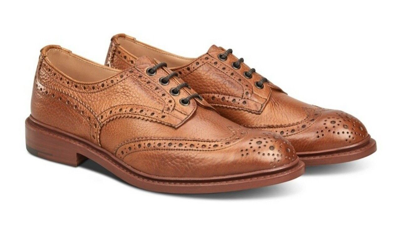 Pre-owned Tricker's Trickers - Bourton Marron Muflone - Mens Brogues Shoes Sale Was £545.00