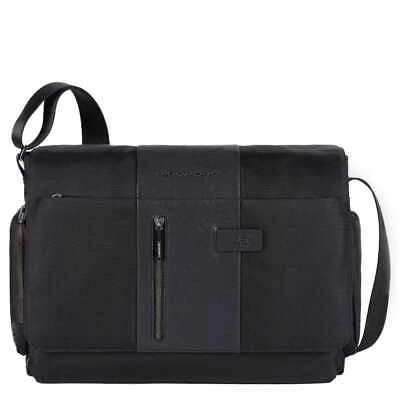 Pre-owned Piquadro Fashion Bag  Brief 2 Messenger Black - Ca1592br2-n