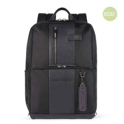 Pre-owned Piquadro Fashion Backpack  Brief 2 Man's Black - Ca3214br2-n