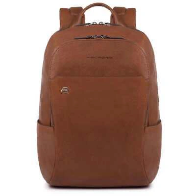 Pre-owned Piquadro Fashion Backpack  Leather Men Leather - Ca3214b3-cu