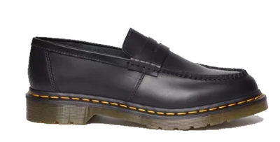 Pre-owned Dr. Martens' Dr. Martens Penton Loafers Leather Black Smooth