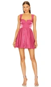 Aureta Renee Mini Dress In Dark Rose