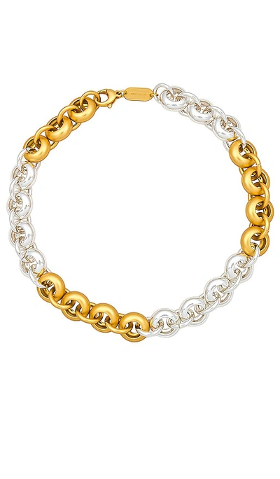 Emma Pills Lucien Two Tone Necklace In Gold & Silver