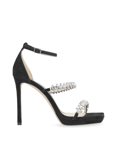 Jimmy Choo 105mm Bing Sandals In Black