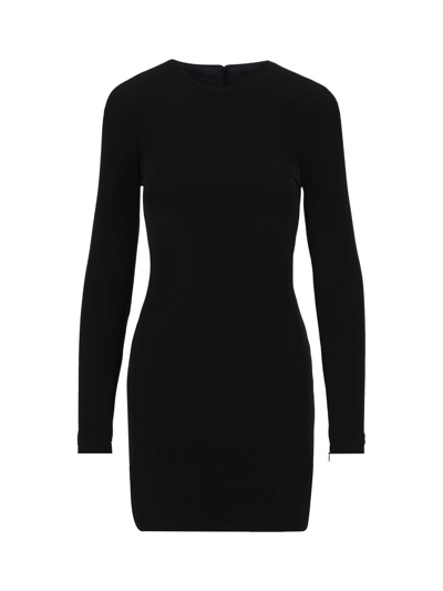 Balenciaga Black Long Sleeve Mini Tight Dress