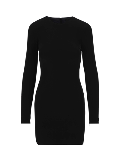Balenciaga Twill Mini Dress In Black