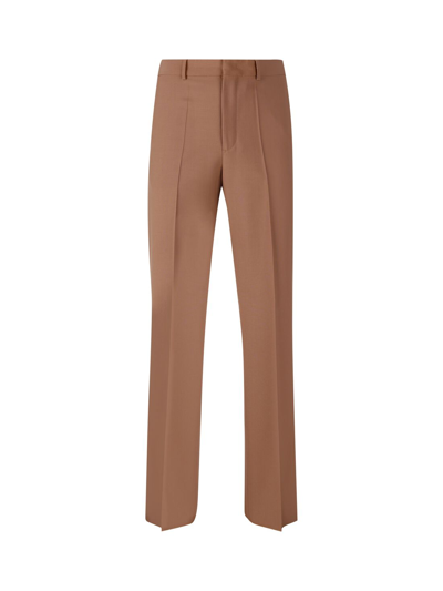 Valentino Wool Trousers In Beige