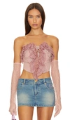 NANA JACQUELINE MONICA LACE TOP WITH GLOVES