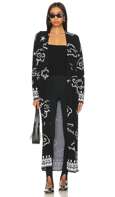 Hayley Menzies Cotton Jacquard Duster In Black