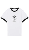 Krost X Hasbro Community Well Being Monopoly Cotton Graphic Ringer T-shirt In White
