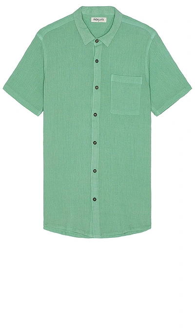 Rolla's Bon Crepe Shirt In Teal