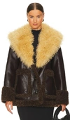 L'academie Rohena Jacket In Chocolate