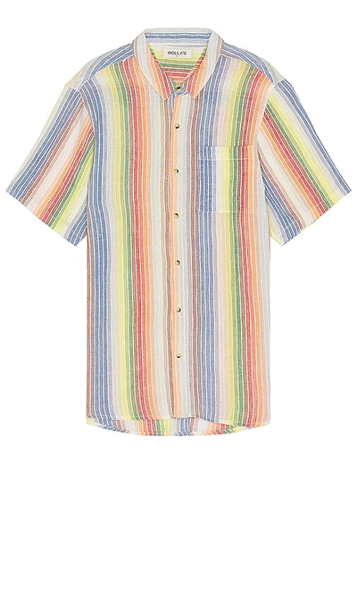 Rolla's Bon Shroom Stripe Shirt In Multicolor