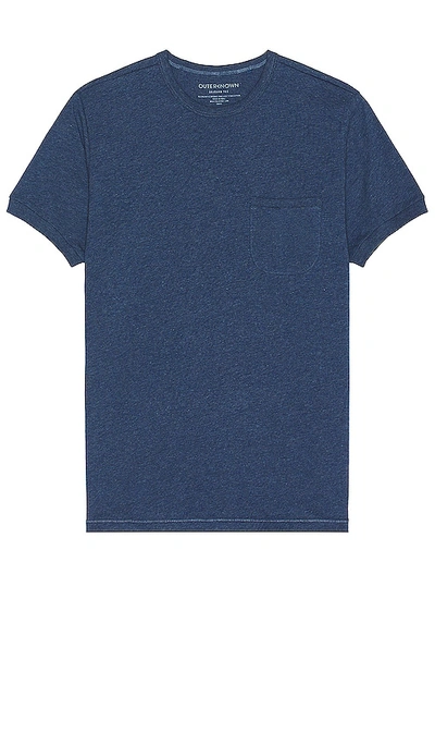 Outerknown Sojourn Organic Pima Cotton T-shirt In Blue