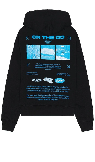 Off-white On The Go Moon Skate Hoodie In Black